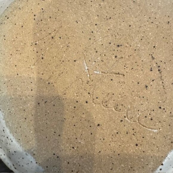 Handcrafted Ceramic Leaf-Shaped Bowl & Tray Set With Grape Detailing Nature-Insp - Picture 8 of 13